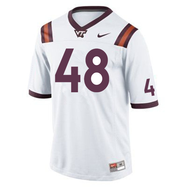 Men #48 D.J. Reid Virginia Tech Hokies College Football Jerseys Sale-Maroon